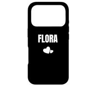 Flora First Name Personalized Birthday Cute Heart Case for iPhone 17 Pro