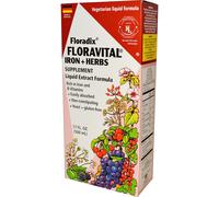 Flora, Floradix, Floravital, Iron + Herbs Supplement, Liquid Extract Formula, 17 fl oz (500 ml)