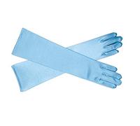 Flora Frozen Disney Elsa Magical Gloves to match the snow queen's costume dress (Children: M, Aqua Blue in Long Length)