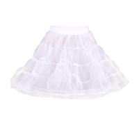 Flora Girl's 1-Hoop 1 Net Petticoat/Child Underskirt/Bridesmaid Skirt,15" L White