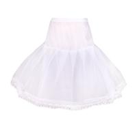 Flora Girl's 1-Hoop 1 Net Petticoat/Child Underskirt/Bridesmaid Skirt,20" L White