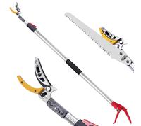 FLORA GUARD 1.3-2.2m Extendable Long Reach Pruner - Long Reach Pole Saw, Telescopic Fruit Picker, Long Reach Telescopic Tree Pruner - Lightweight Tree