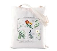 Flora of Dra-cula Literary Flower Inspire Tote Bag Herbology Floral Handbag Bookish Bookworm Gift (Dra UK)