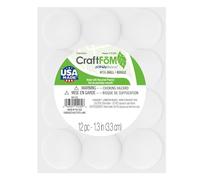 FloraCraft CraftFōM 12 Piece Ball 1.3 Inch White