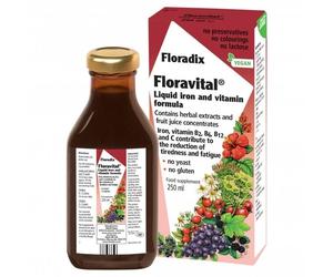 Floradix Floravital Liquid Iron and Vitamin Formula (250ml) Yeast & Gluten Free