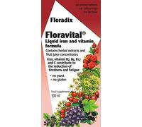 Floradix Floravital Liquid Iron and Vitamin Formula 500ml (Pack of 4)