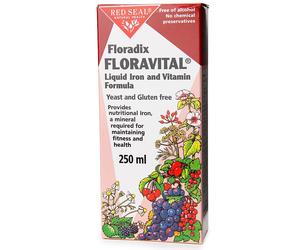 Floradix Floravital Yeast & gluten free liquid iron formula 250ml-6 Pack