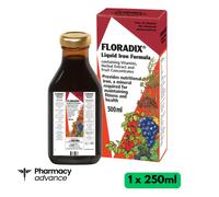 Floradix Liquid Iron and Vitamin Formula 250ml Contains Gluten