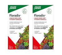 Floradix Liquid Iron Formula Contains Gluten 500ml - Pack- 2