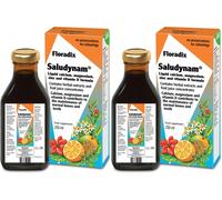 Floradix Saludynam Liquid Calcium, Magnesium, Zinc & Vitamin D Formula 250ml X 2
