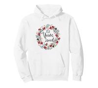 Floral 101 Year Old 101th Birthday Men Women 101 Years Loved Pullover Hoodie