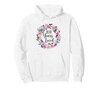 Floral 101 Year Old 101th Birthday Men Women 101 Years Loved Pullover Hoodie