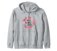 Floral 101 Years Loved Women 101 Years Old cool 101th B-day Zip Hoodie