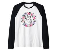 Floral 104 Year Old 104th Birthday Men Women 104 Years Loved Raglan Baseball Tee