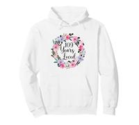 Floral 109 Year Old 109th Birthday Men Women 109 Years Loved Pullover Hoodie