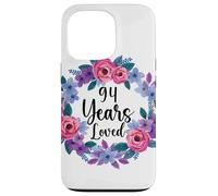Floral 94 Year Old 94th Birthday Women Funny 94 Years Loved Case for iPhone 13 Pro