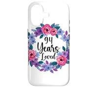 Floral 94 Year Old 94th Birthday Women Funny 94 Years Loved Case for iPhone 17
