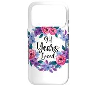 Floral 94 Year Old 94th Birthday Women Funny 94 Years Loved Case for iPhone 17 Pro