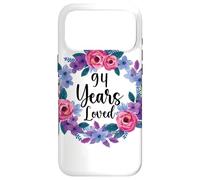 Floral 94 Year Old 94th Birthday Women Funny 94 Years Loved Case for iPhone 17 Pro Max