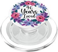 Floral 96 Year Old 96th Birthday Women Funny 96 Years Loved PopSockets PopGrip for MagSafe