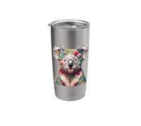 Floral Aesthetic Koala Bear Lover Stuff Australian Koala Stainless Steel Insulated Tumbler