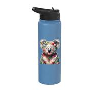 Floral Aesthetic Koala Bear Lover Stuff Australian Koala Stainless Steel Insulated Water Bottle