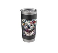 Floral Aesthetic Koala Lover Stuff Australian Koala Bear Stainless Steel Insulated Tumbler