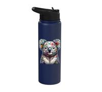 Floral Aesthetic Koala Lover Stuff Australian Koala Bear Stainless Steel Insulated Water Bottle