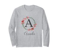 Floral Annika Name Flower Personalized Name Annika Long Sleeve T-Shirt