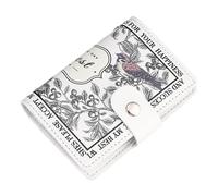 Floral Anti-Degaussing Credit Card Organizer - Small PU Leather Front Pocket Wallet for Women, Forest Birdsong