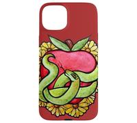Floral Apple Snake Adam and Eve was Framed Case for iPhone 15 Plus