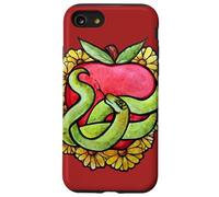 Floral Apple Snake Adam and Eve was Framed Case for iPhone SE (2020) / 7/8