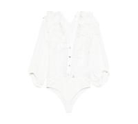 Floral-Appliqué Body - female - Babylon - Full-Body - White - S - Tops S
