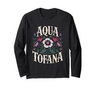 Floral Aqua Tofana Apothecary Flower Women Feminist Poison Long Sleeve T-Shirt