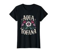 Floral Aqua Tofana Apothecary Flower Women Feminist Poison T-Shirt