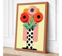 Floral Arrangement Canvas Wall Art Print 24x16 Inch