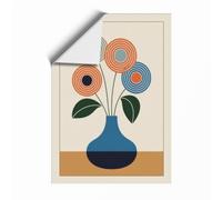 Floral Arrangement Modern Mid-Century Unframed Wall Art Print A2 (59.4×42cm), Wall Decor for Living Room, Bedroom, Office & Home, Art Gift