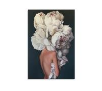 Floral Art Print Elegant Wall Decor Modern Flower Poster Beauty And Nature Artwork Large Floral Illustration for Living Room Bedroom Stylish Home Decoration Gift 08x12inch(20x30cm) Unframed