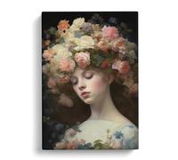 Floral Art Realism Art Canvas Print | Gallery Wrapped 30mm Frame Wall Decor | 30x20 inches | Ready to Hang | Contemporary Floral Picture | Living Room Bedroom Lounge Office