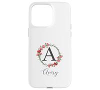 Floral Avery Name Flower Personalized Name Avery Case for iPhone 15 Pro Max