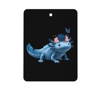 Floral Axolotl Printed Car Air Freshener Decorative Hanging Aromatherapy Tablets for Car Trucks Square