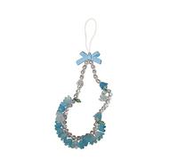 Floral Beaded Phone Lanyard Pearl Mobile Phone Chain Universal Phone Lanyard Strap Keychain Bracelet Gift for Girls Women