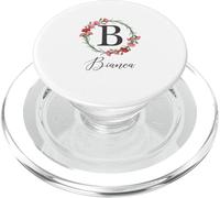 Floral Bianca Name Flower Personalized Name Bianca PopSockets PopGrip for MagSafe