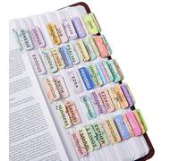 Floral Bible Tabs for Women Bible Index Tabs Booklet 66 Tabs with Chapter Titles and Summaries Petal Beauty Tabs Waterproof Laminated Bible Study Gifts