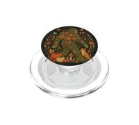 Floral Bigfoot Botanical Fox Pumpkin Fall Cottagecore Art PopSockets PopGrip for MagSafe