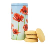 Floral Biscuits Gift Set - Scottish Shortbread, Luxury Biscuit Selection Box Hamper - Novelty Gifts - British Selection for Family Sharing, Thank you Teacher Biscuits for Men & Women - Poppy