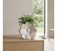 Floral Blanc Sculpted Flower Vase