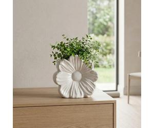 Floral Blanc Sculpted Flower Vase