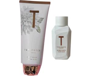 Floral Bliss Body Wash 300ML Large Bottle, With Mini Travel Size Bubble Bath 50ML