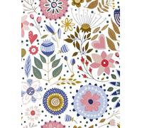 Floral Bloom Composition Notebook - Aesthetic College Ruled Journal | 8.5 x 11 | 120 Lined Pages with Margin | Softcover & Hardcover Options | Cute Flower Cover for School, Office & Writing